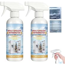 2 Pcs Defrosting Spray for Fridge Freezer, 4 fl.oz Refrigerator Defrost Spray & Freezer Defroster Agent | Fast Ice Buildup Remover, Safe Non-Corrosive Formula for Inside Refrigerators