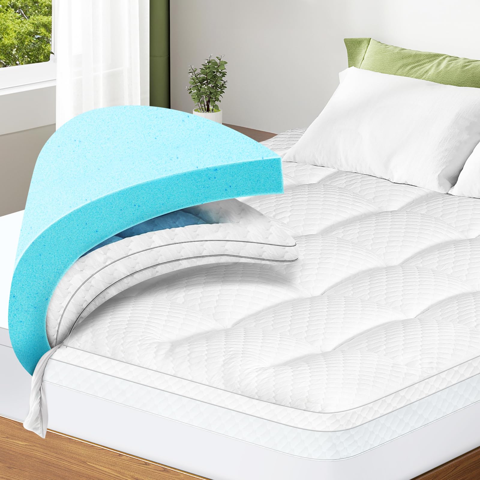 Memory Foam Mattress Pad Target 2