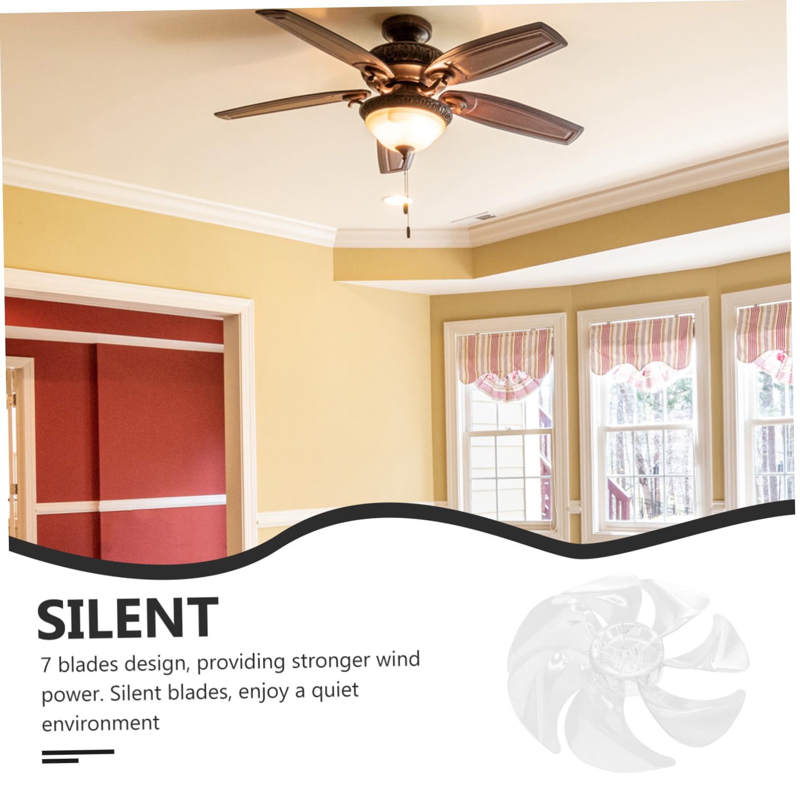 Lüfterflügel Ersatz Transparent - Für Standventilator 12 Zoll - Leise & Einfach Zu Montieren