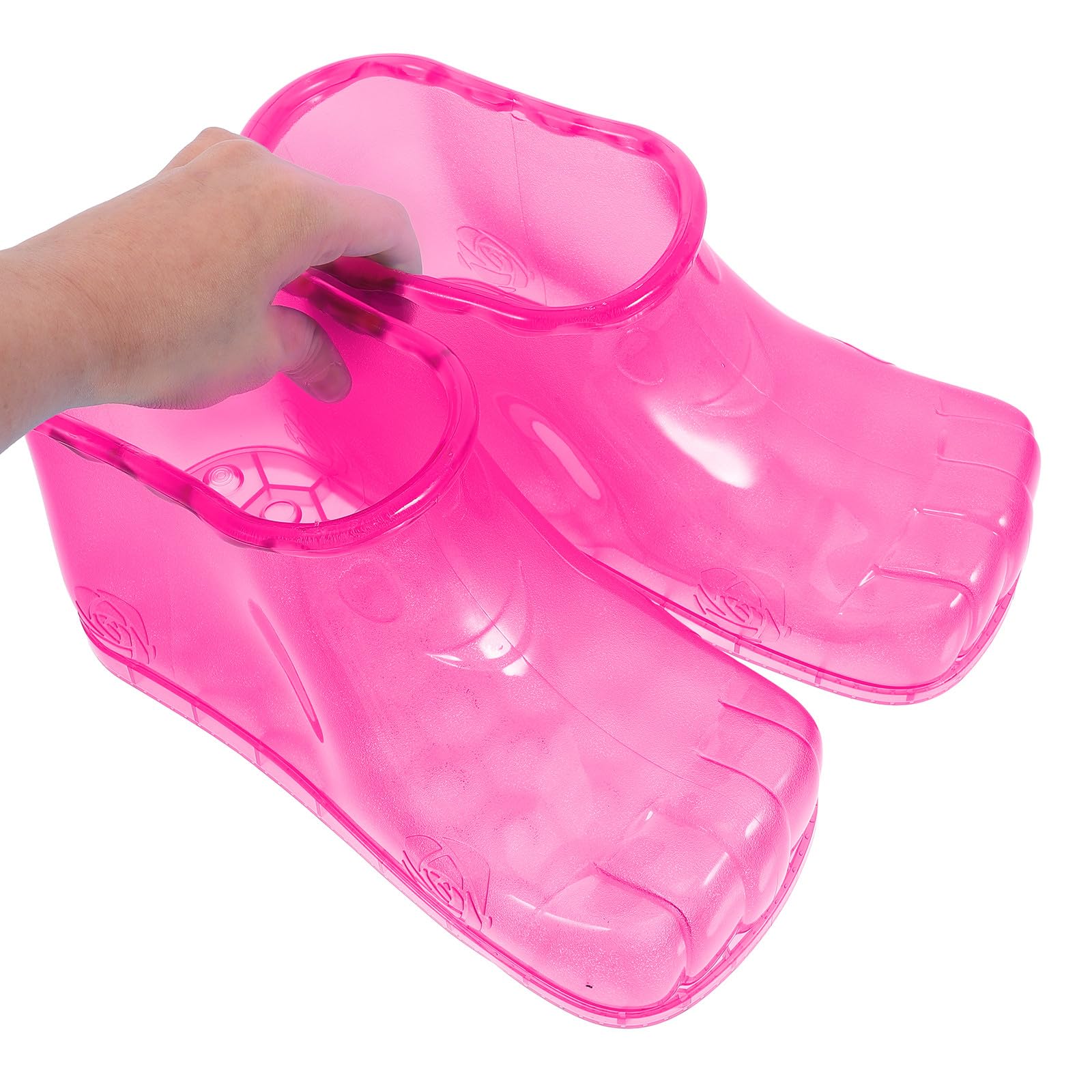 Générique Chaussures de Trempage pour Bain de Pieds, Bassine Compacte pour Pédicure et Massage, Taille S 25,5 CM, Rose Doux, Adaptées aux Soins à Domicile