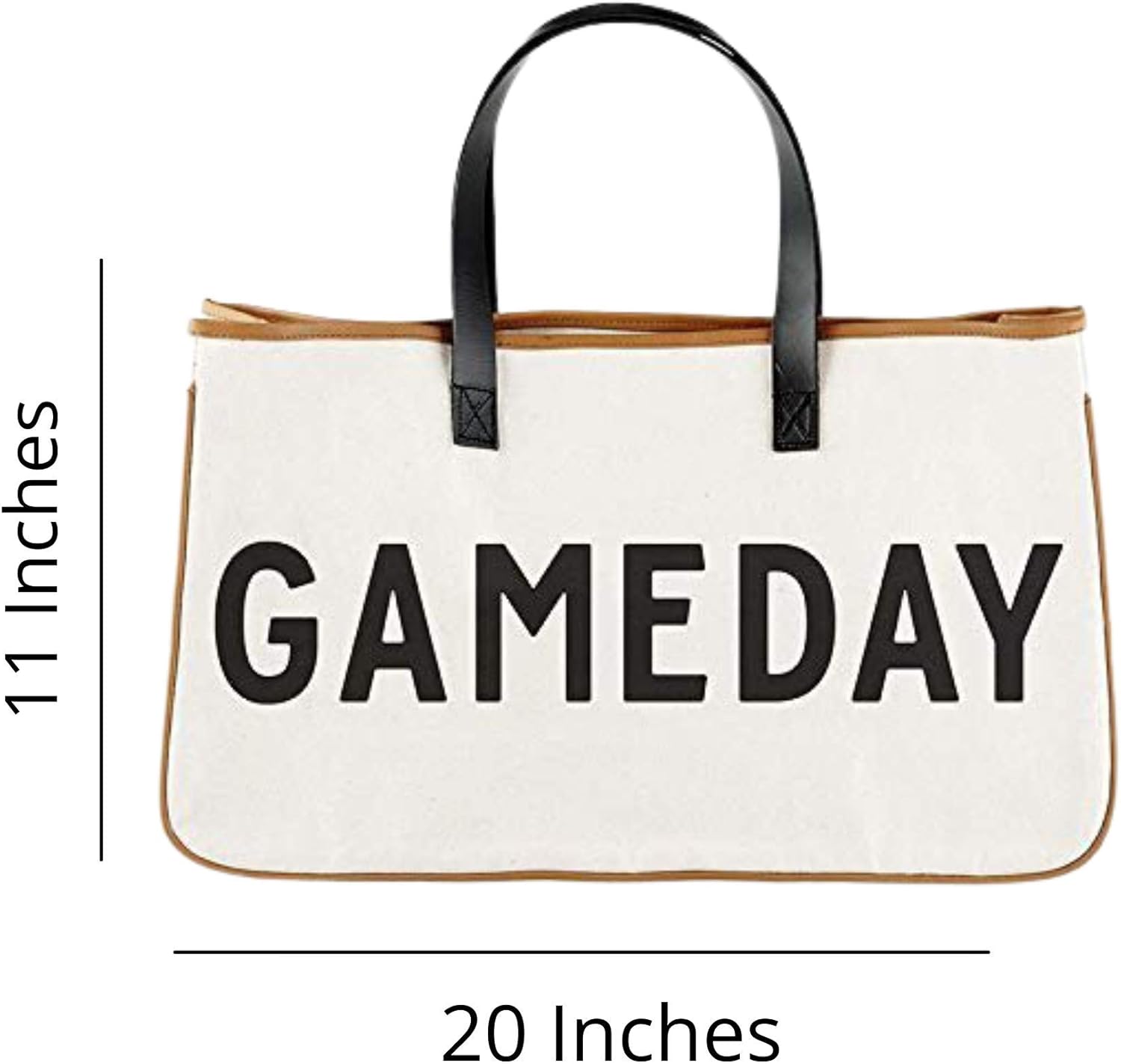 Santa Barbara Design Studio Tote Bag For Women Canvas Shoulder Bag with Genuine Leather Handles, - Image 5