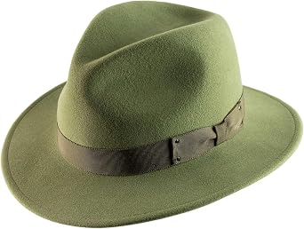 Bailey of Hollywood Curtis Wool Felt Fedora Hat Packable Water Repellent Size XL Varech