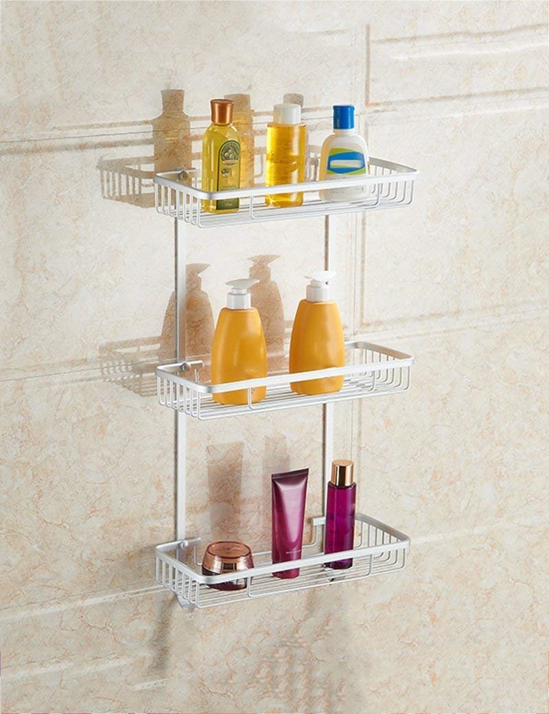 GZ Toallero de baño, Bastidores de baño Canastilla Triangular Almacenaje de Acabados Estante de Inodoro Baño Estante de Almacenamiento de escombros Cesta de Malla Cuadrada Garantía de Calidad, Toalle