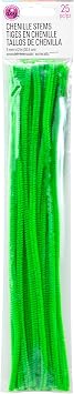Cousin DIY Green Emerald Chenille Pipe Cleaners, 6mm x 12 inch, 25 Pack