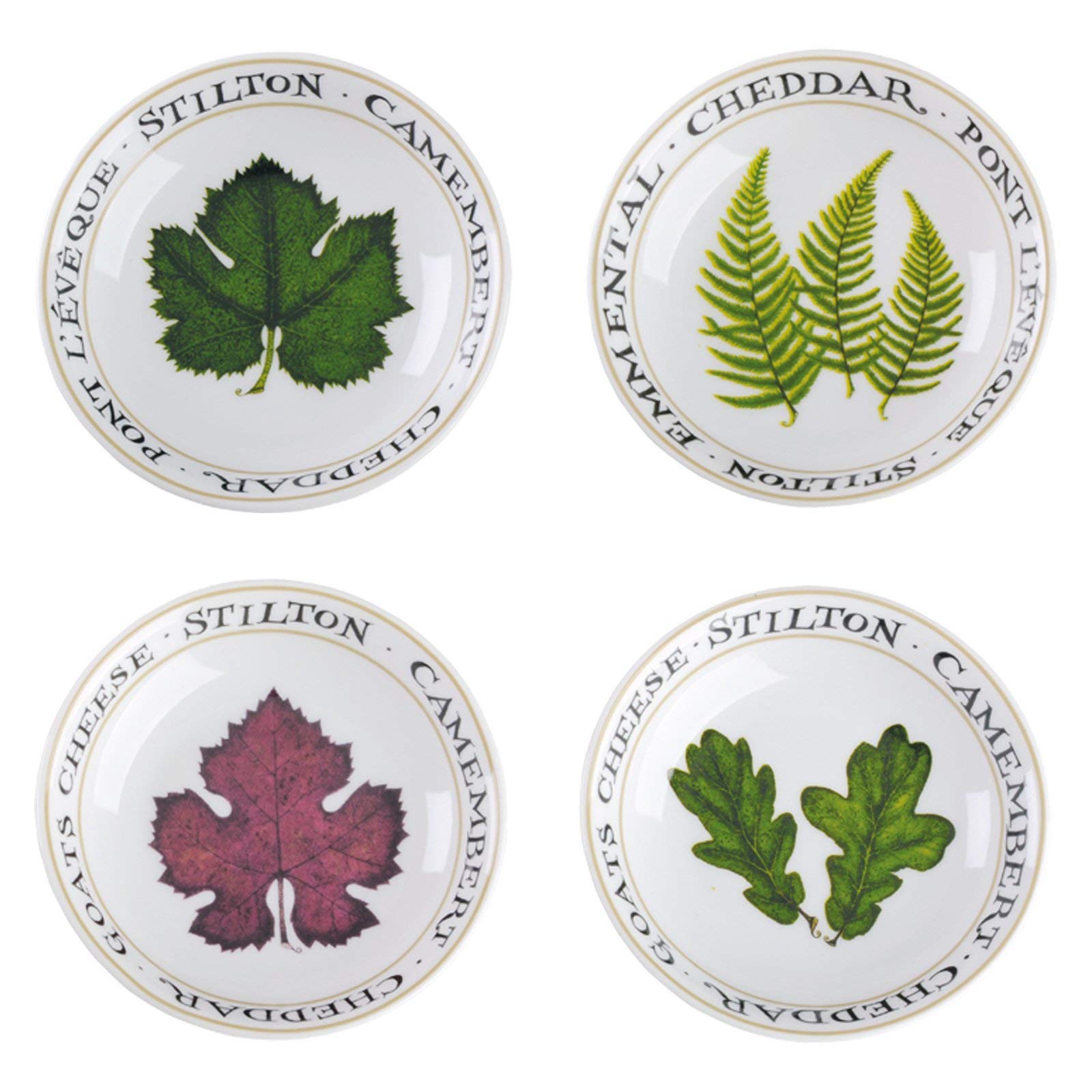Clare Mackie For Bia Multi-Coloured Set Of 4 The Cheese Board Chutney Dishes, Porcelain, 100X100x20 Cm