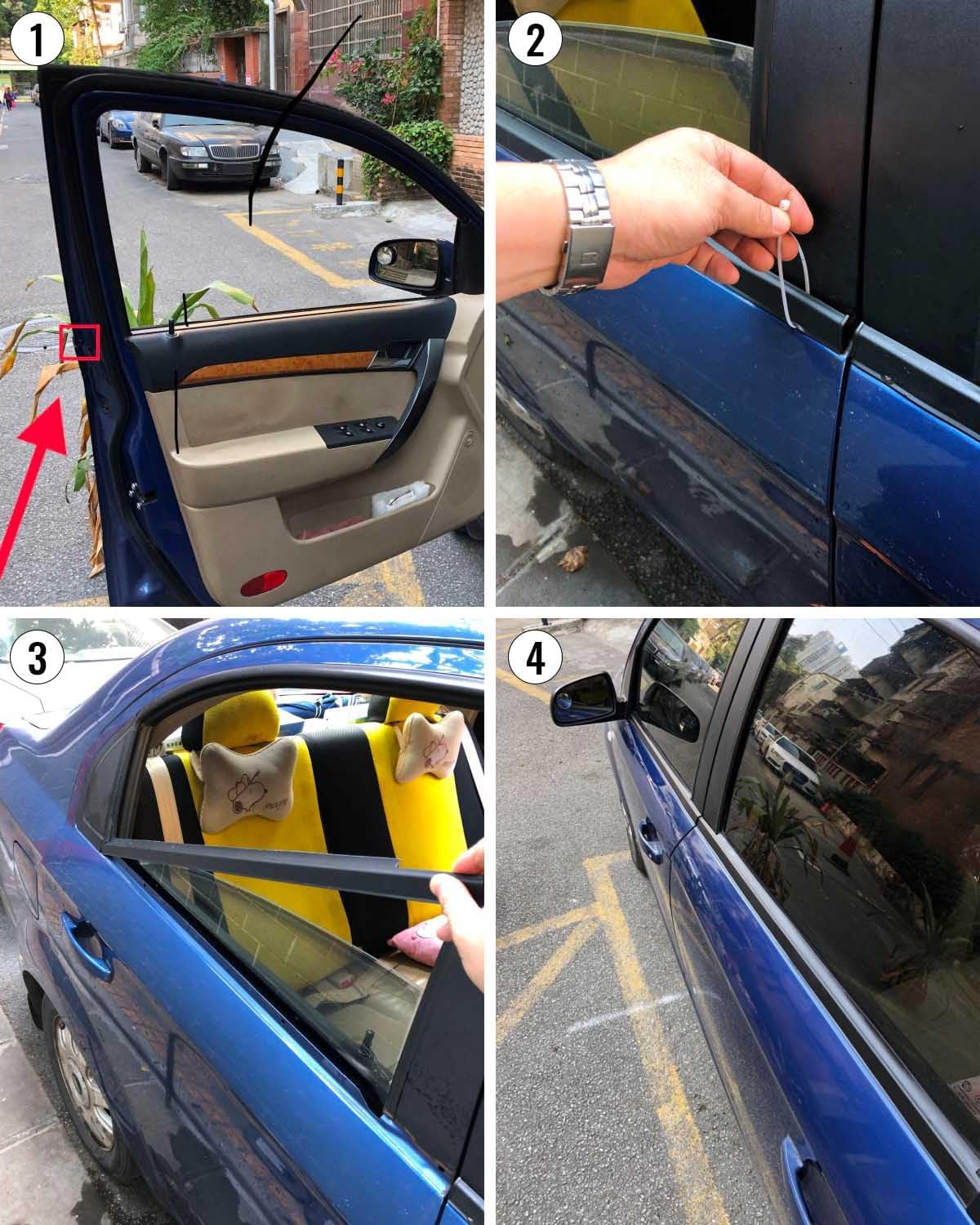 Weatherstrip Window Moulding Trim Seal Belt Fit for Toyota Sienna 2011-2020 Replace 6816008020 6818008020 6821008020 6823008020