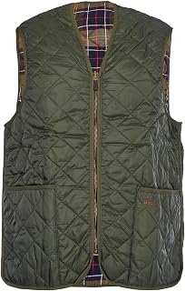 Mens Waistcoat/Zip-in Liner - Quilted 42 Olive