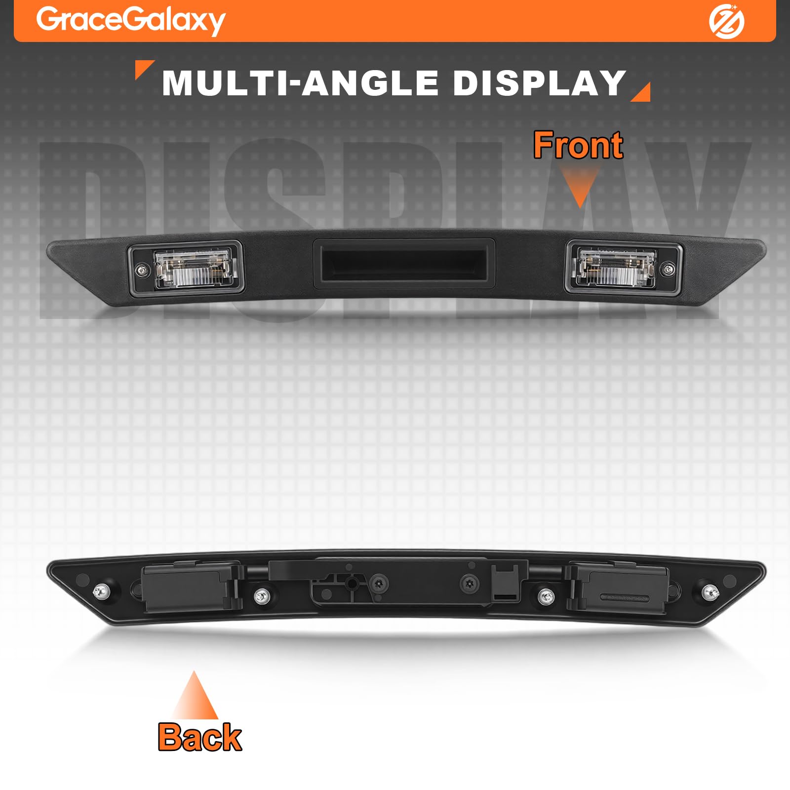 GRACEGALAXY Tirador de maletero para matrícula 8P4827574 para A3 Sportback, RS 3 RS 4 RS 6 Sportback, Q7, A4 B6 B7, A6 C6 8P48275743FZ, 8P4 827 574