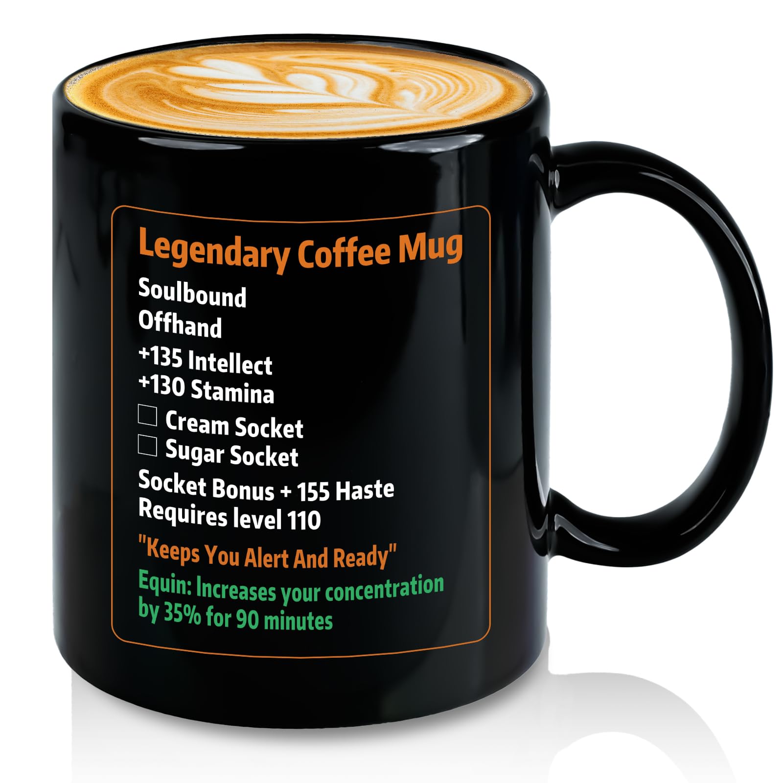 Gift for Gamer, Legendary Coffee Mug 11 Oz, World of Warcraft Merchandise, Christmas Birt…