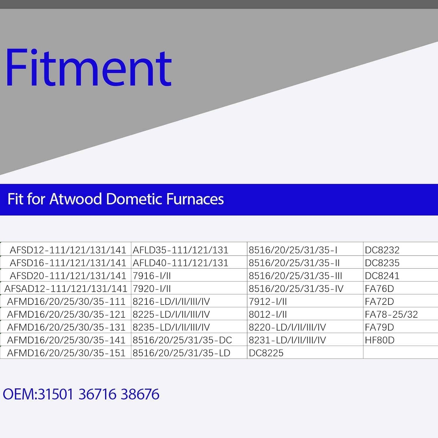 31501 RV Furnace Ignition Circuit Control Board Fit for Atwood Dometic 8525 8535 8531 8540 8935 8940 7912 7916 7920 AFMD AFSAD DFMD Series Hydro Flame Furnace ，OEM 33488 33727 30575