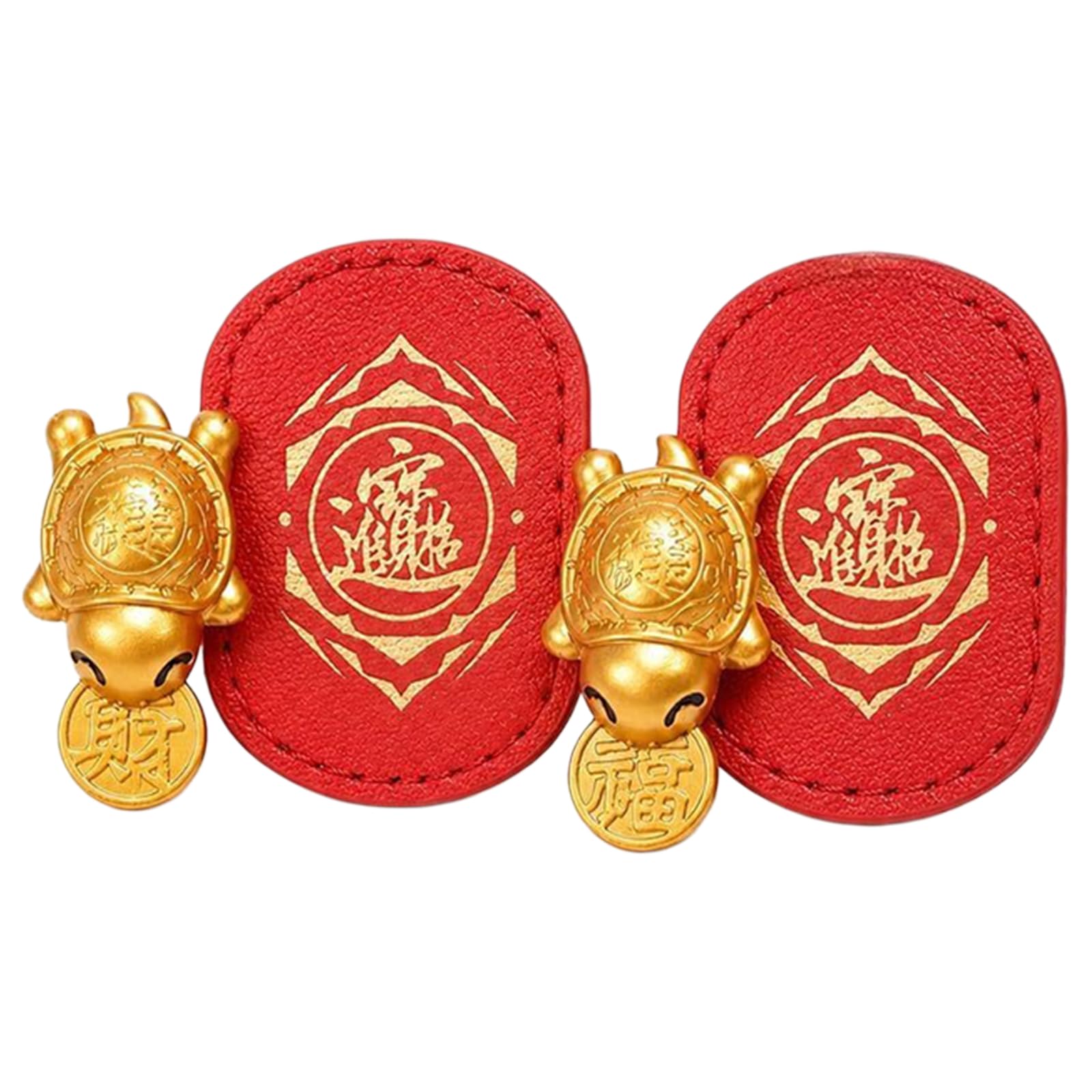 Lucky Turtle Charm Handmade Golden Feng Shui Amulet Chinese