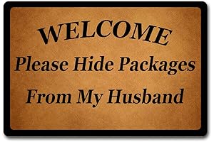 Hide Packages Door Mat: Personalized Welcome Mat to Protect Your Valuables