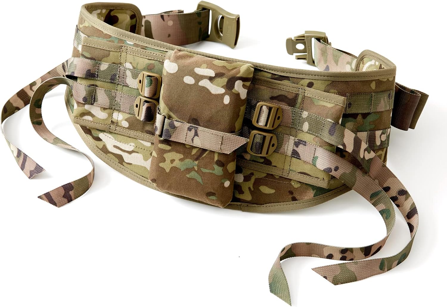 MT Military MOLLE II Rucksack Frame with Camouflage Waist Belt – Durable Tan Frame for Army Large Ruck, Enhanced Load-Bearing Comfort
