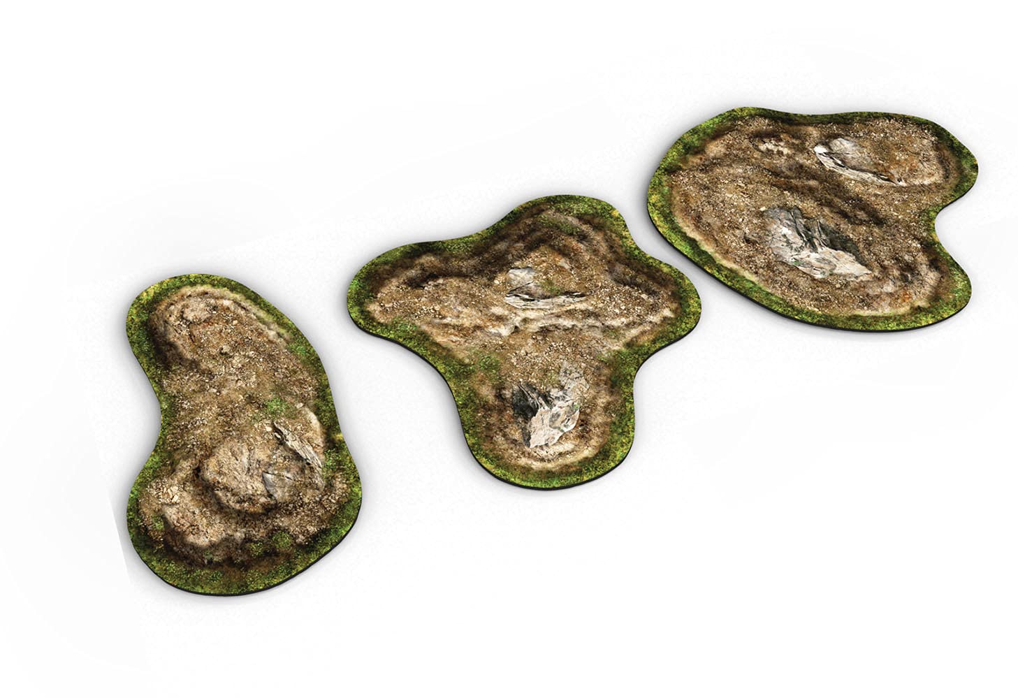 2D terrain - hills compatible with Warmachine & Hordes, Age of Sigmar, SOIAF, Warhammer 40k and other miniature games and RPGs