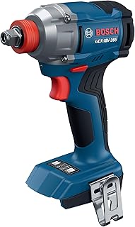 BOSCH GDX18V-285 Llave de impacto y destornillador 2 en 1 de par medio sin escobillas de 18 V: par de 2500 in-lb, par de ruptura de 360 ​​pies-lb, 0-3600 impactos/min, peso ligero de 2,4 lb (herramienta básica)