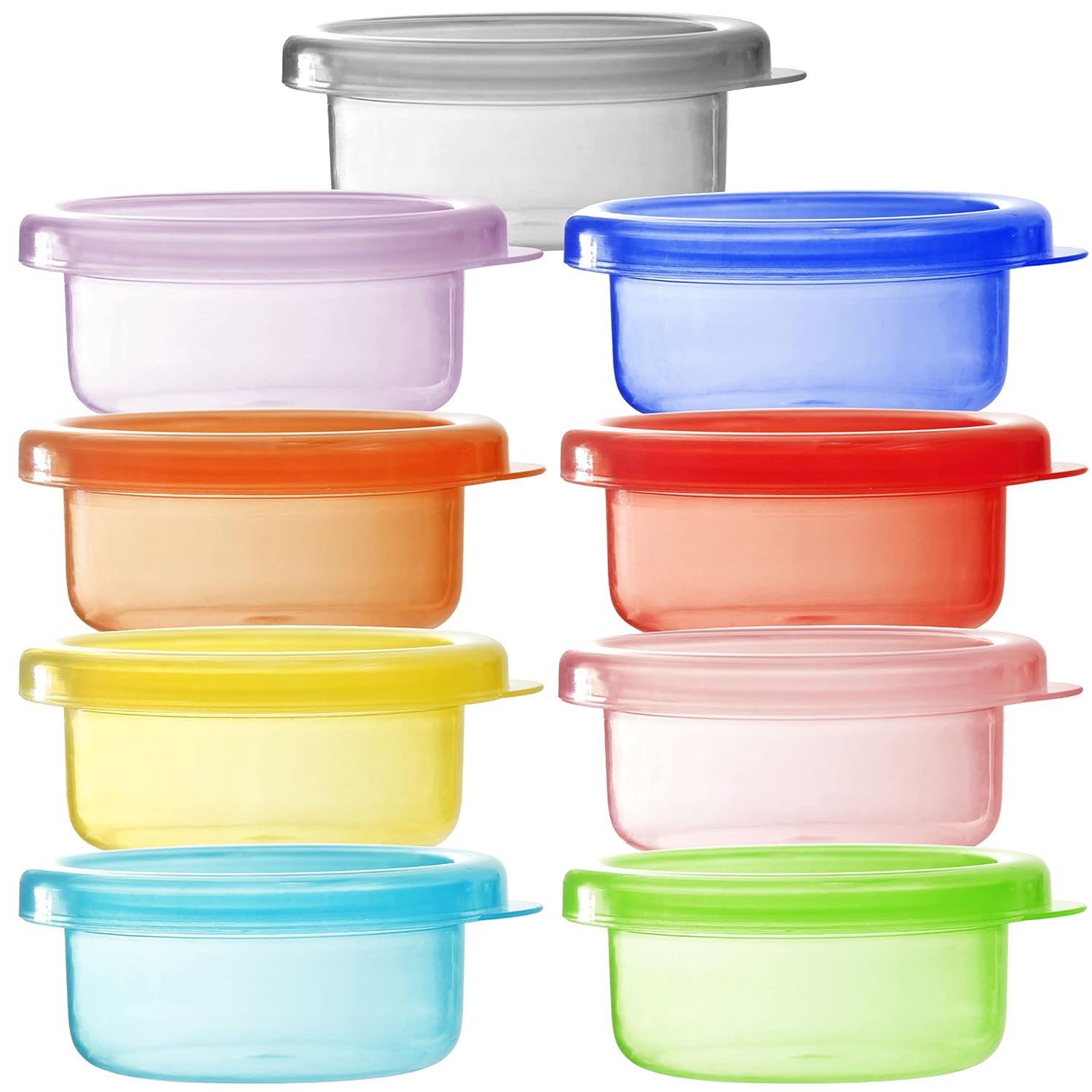 Youngever 9 Sets Baby Food Storage, Plastic Baby Food