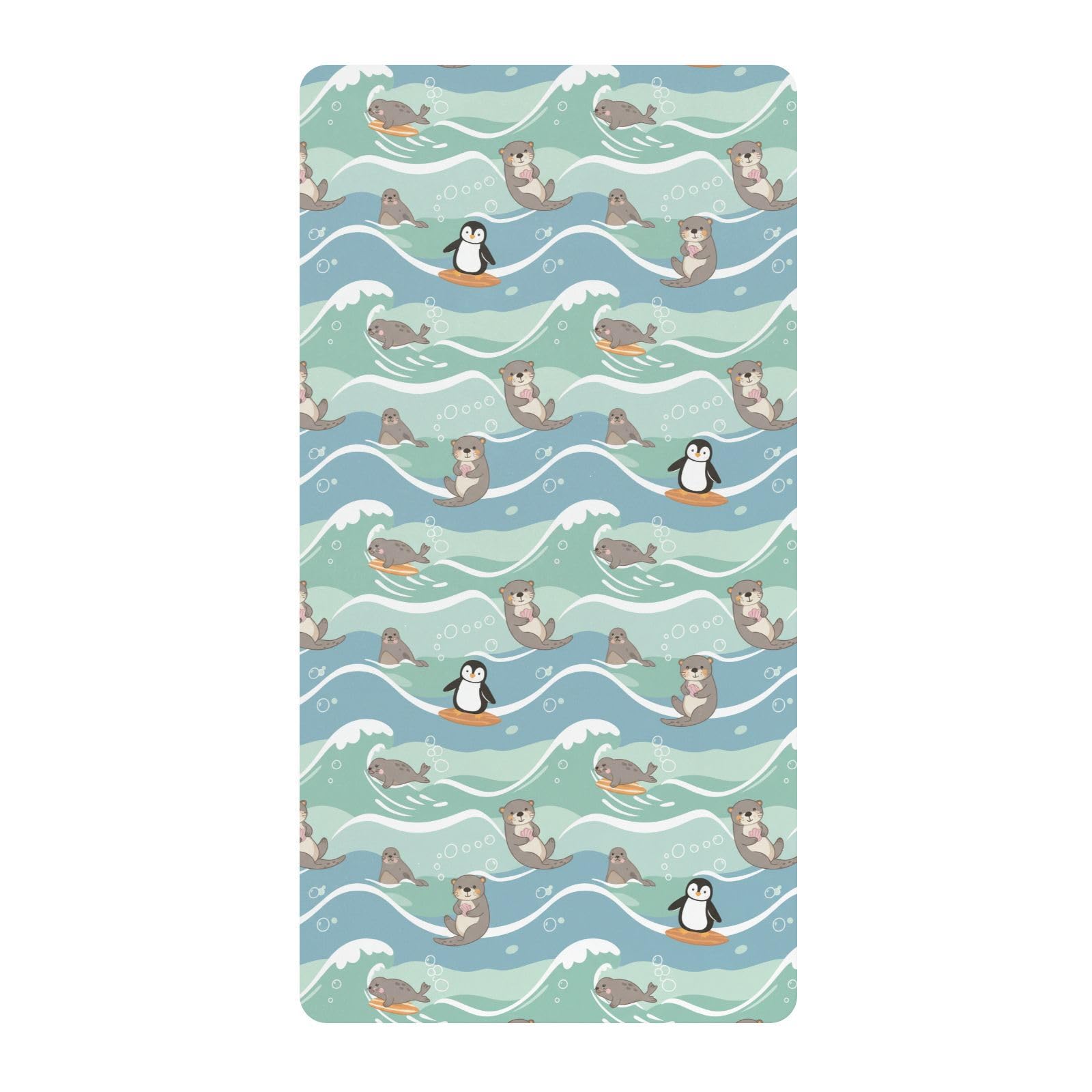 Drap housse bébé coton motif marin bleu pour une chambre d'enfant apaisante