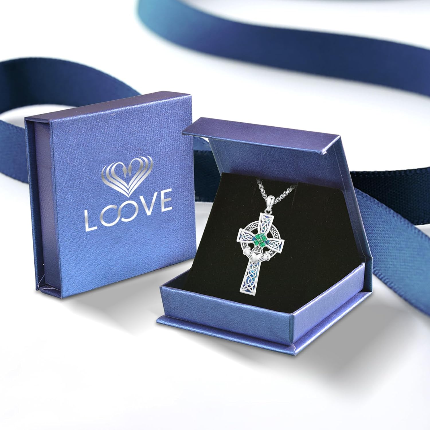 Celtic Cross Tree of Life Necklace for Women Sterling Silver Thor Hammer Tree of Life Pendant Irish Knot Cross Amulet Tree of Life Jewelry - Image 6