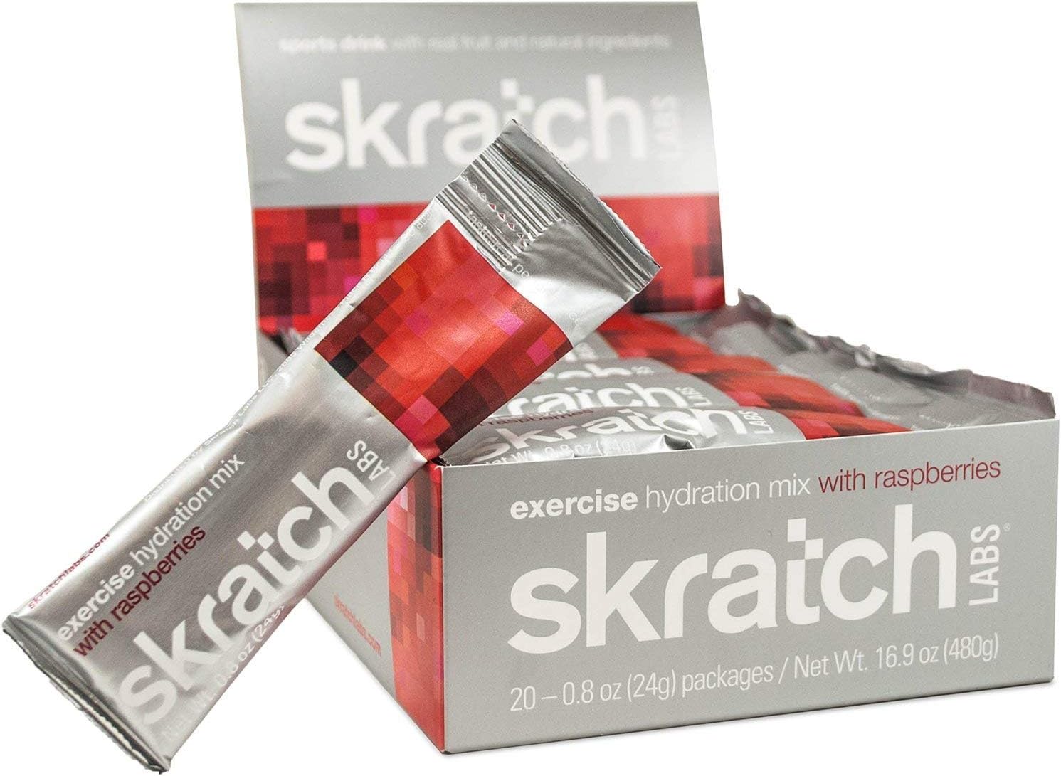 Skratch Labs Exercise Single Serving 20 Pack, Raspberries