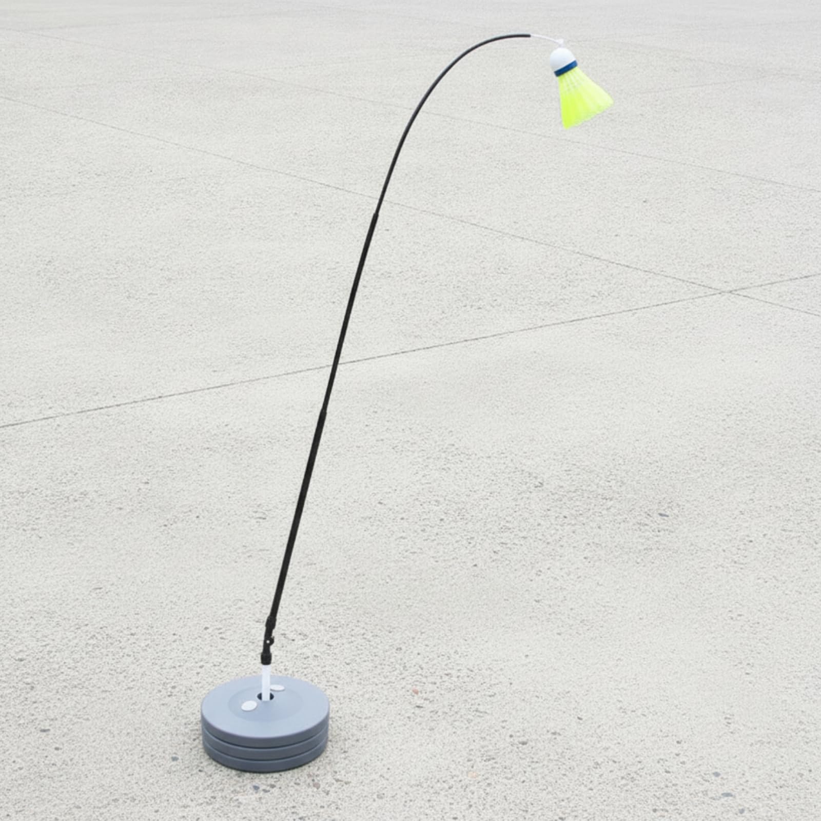 Di Bminton con Base Acqua | Elastico, Allenatore da Bminton con Corda Elastica, Telescopico, per Giardino, Giocatori Singoli