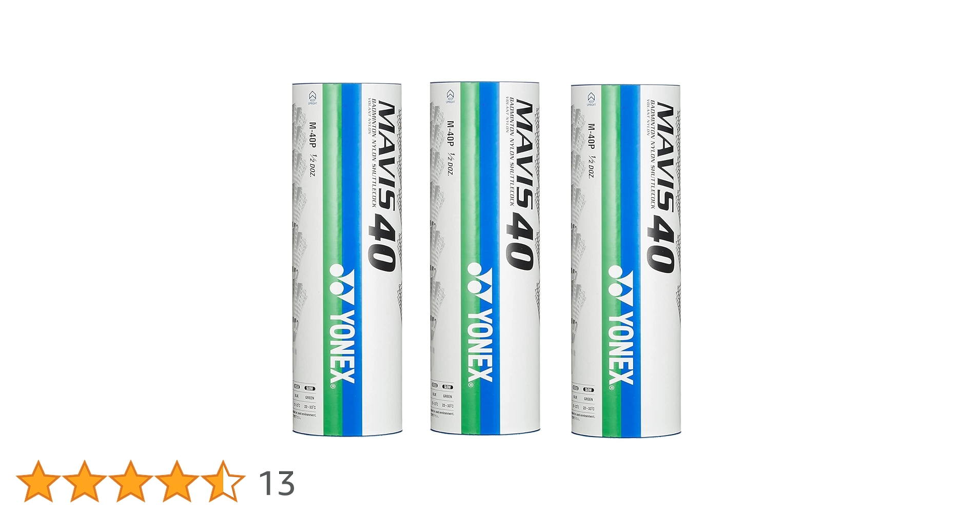 YONEX - 格安【未使用品】バドミントン シャトル MAVIS40×60球 YONEX YONEX ヨネックス バトミントン シャトル 練習用 メイビス40 (3