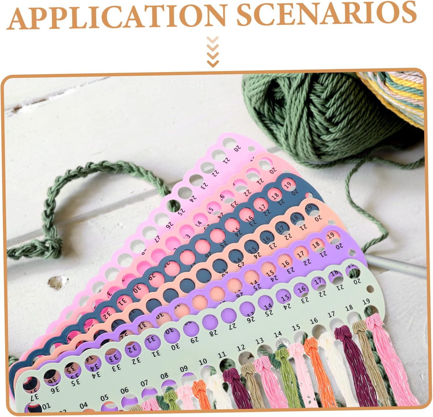 Beatifufu 6pcs Convenient Embroidery Thread Organizer Plastic Floss Organizers for Daily Use