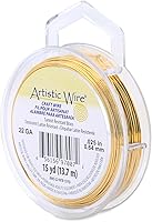 Vista 16 de Artistic Wire, Alambre de latón calibre 12 resistente al deslustre, 10 pies