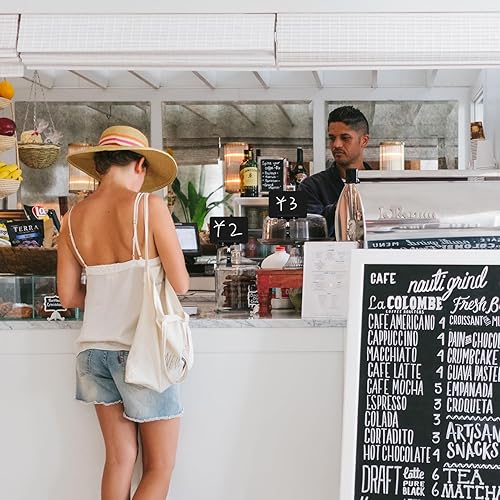 Miniatura 6 de 20 soportes para letreros con clip, pantalla giratoria de plástico, para mercancía, mini pizarra para escribir con clips de doble cara, tablero de