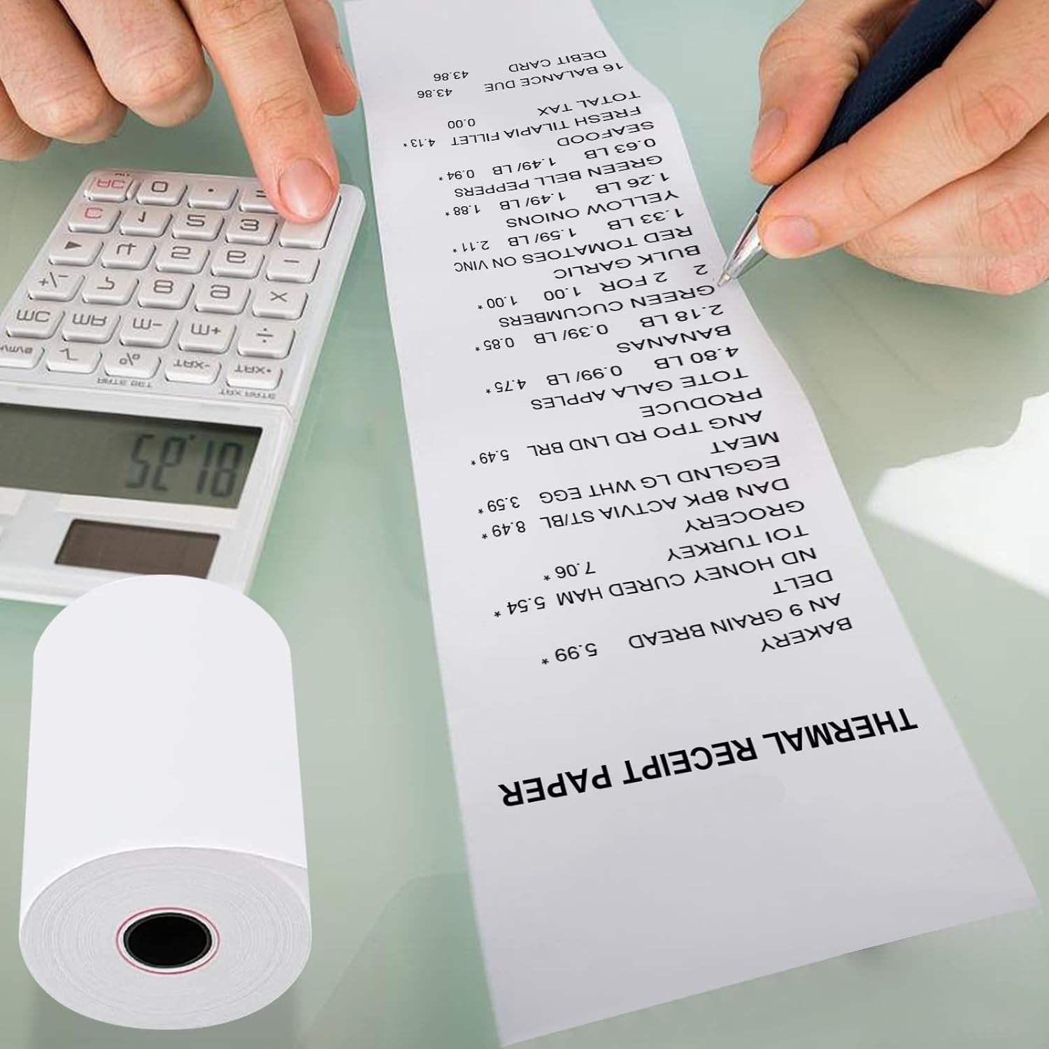 3 1/8 x119 Thermal Paper Rolls POS Cash Register Thermal Receipt Printer Paper, 10 Rolls Thermal Paper Receipt Rolls, White Thermal Receipt Paper, Pack of 10 - Image 4