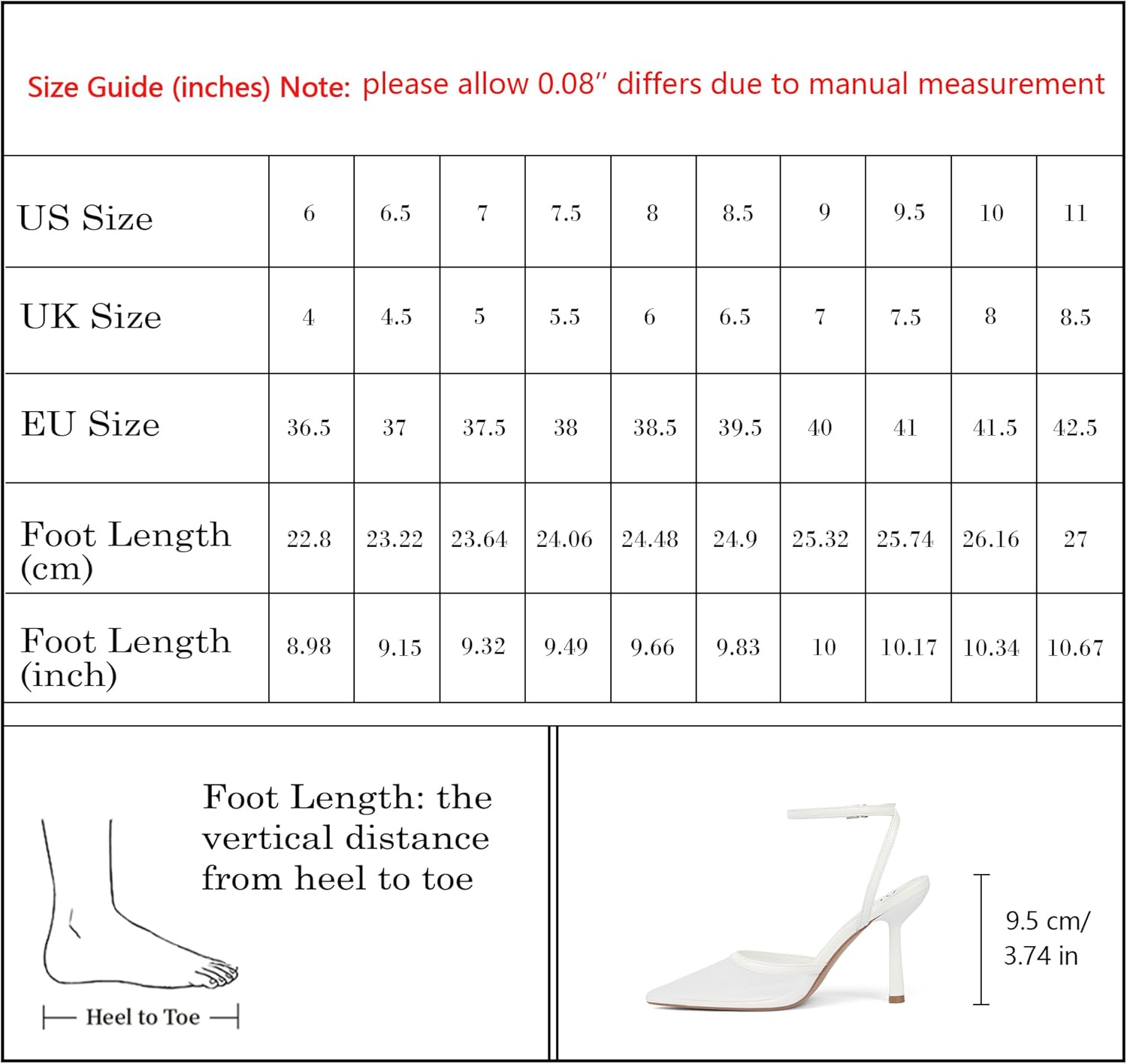 Closed Toe Ankle Strap Heels Women Pumps Pointed Toe Heeled Sandals for Women Stiletto Wedding Dress Shoes - Image 7