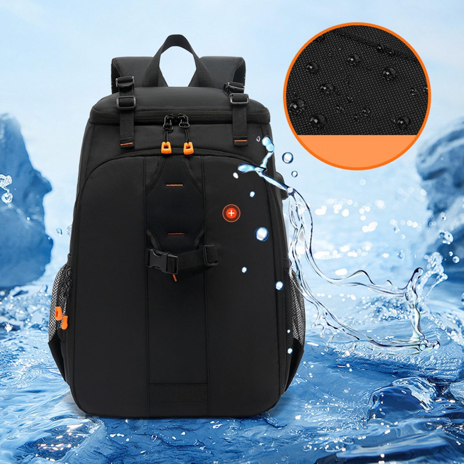Mochila para Cámaras de Fotógrafos Mochila Impermeable Grande para Cámara | Estuche de Transporte para Fotógrafos para Mujer Viajes Fotografía Senderismo Drone Trabajo Escuela Ordenador
