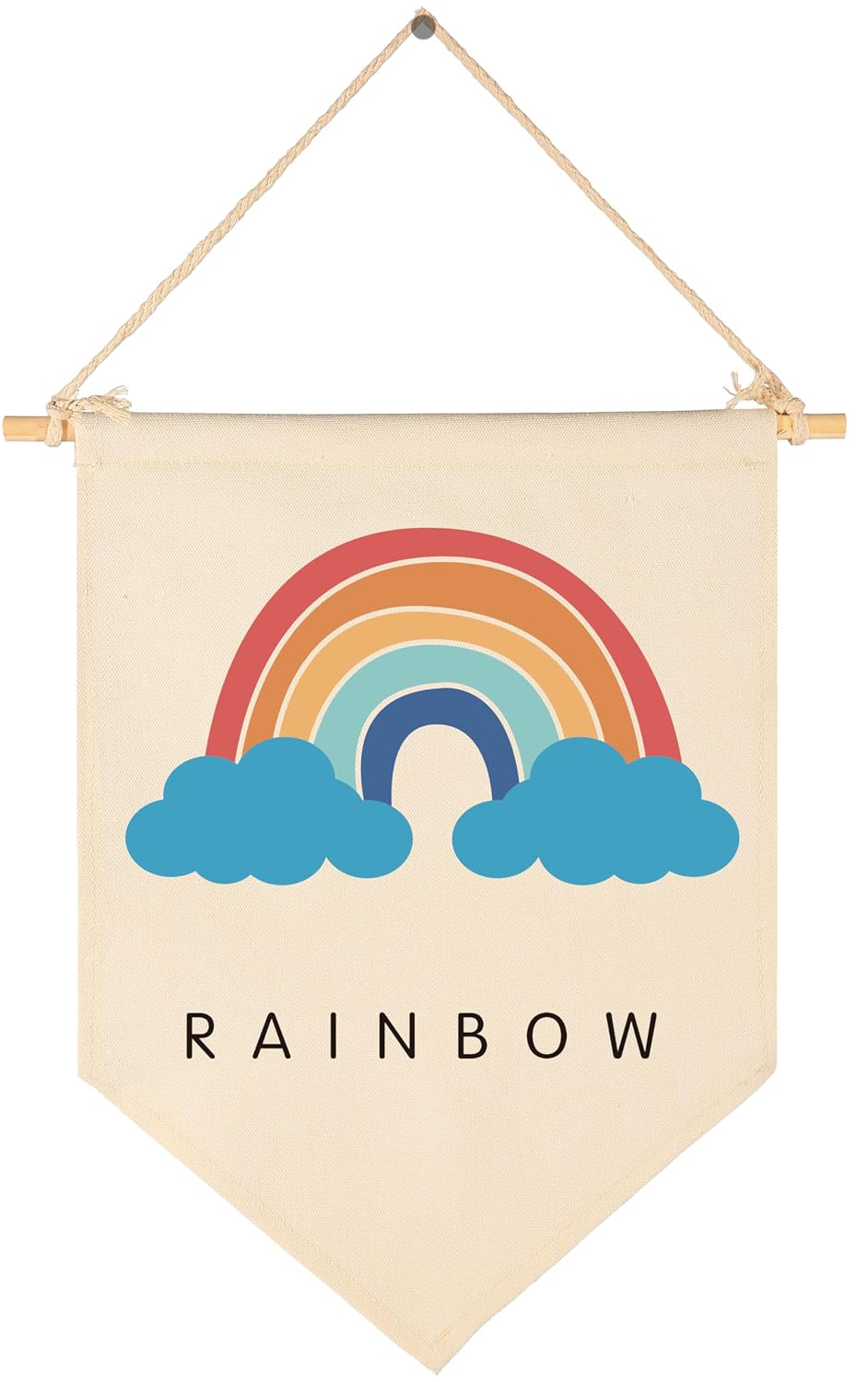 Rainbow-Weather Hanging Flag Banner - Educational Wall Decor