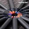 Shuttle Art Rainbow Colored Pencils, 12 Colors, 24-Piece Set, Colorful Rainbow Multi-Color Pencils, Vivid Illustration Design Drawing Sketching Adult Coloring Book, Paper Box, for Children Beginners