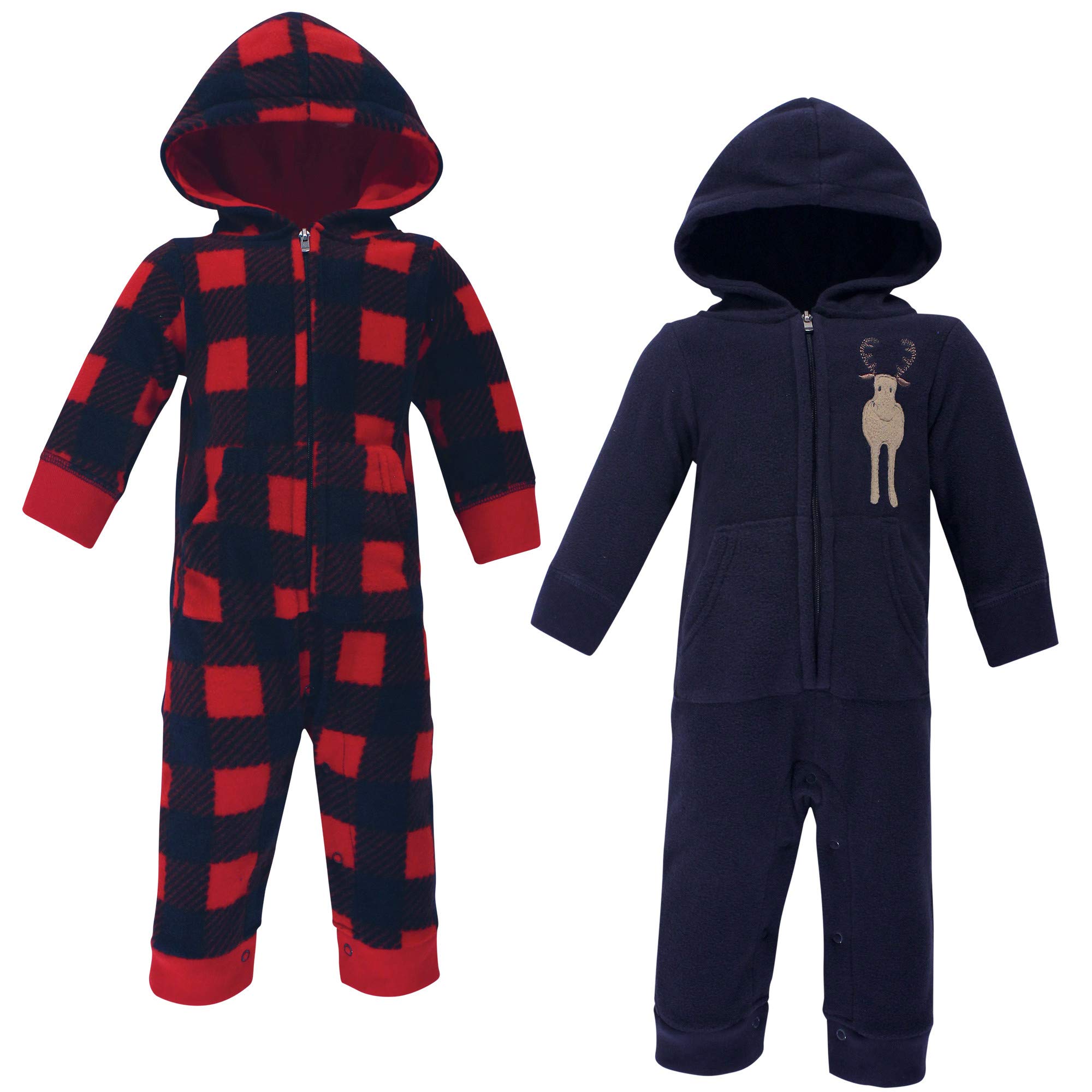 Hudson Baby Overoles unisex de forro polar para bebé