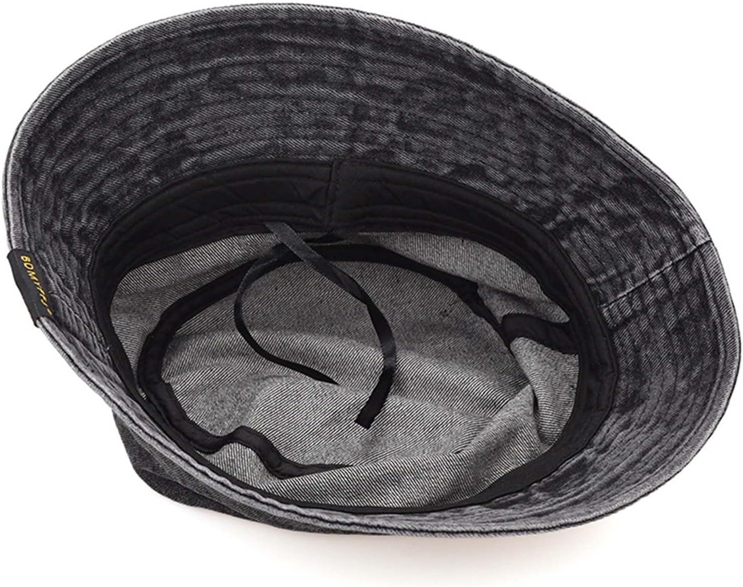 Unisex Cotton Denim Bucket Hat Adjustable Size Casual Sun Hat image 3