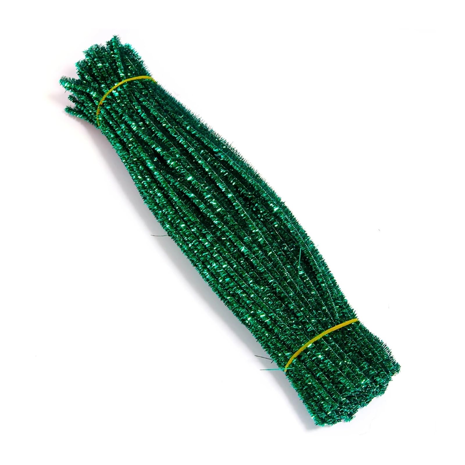TGDGFKIAS Cure-pipes pour loisirs créatifs, Cure-pipes tiges chenille 30 cm paquet de 100 fournitures d'artisanat multicolores(Green Flash)