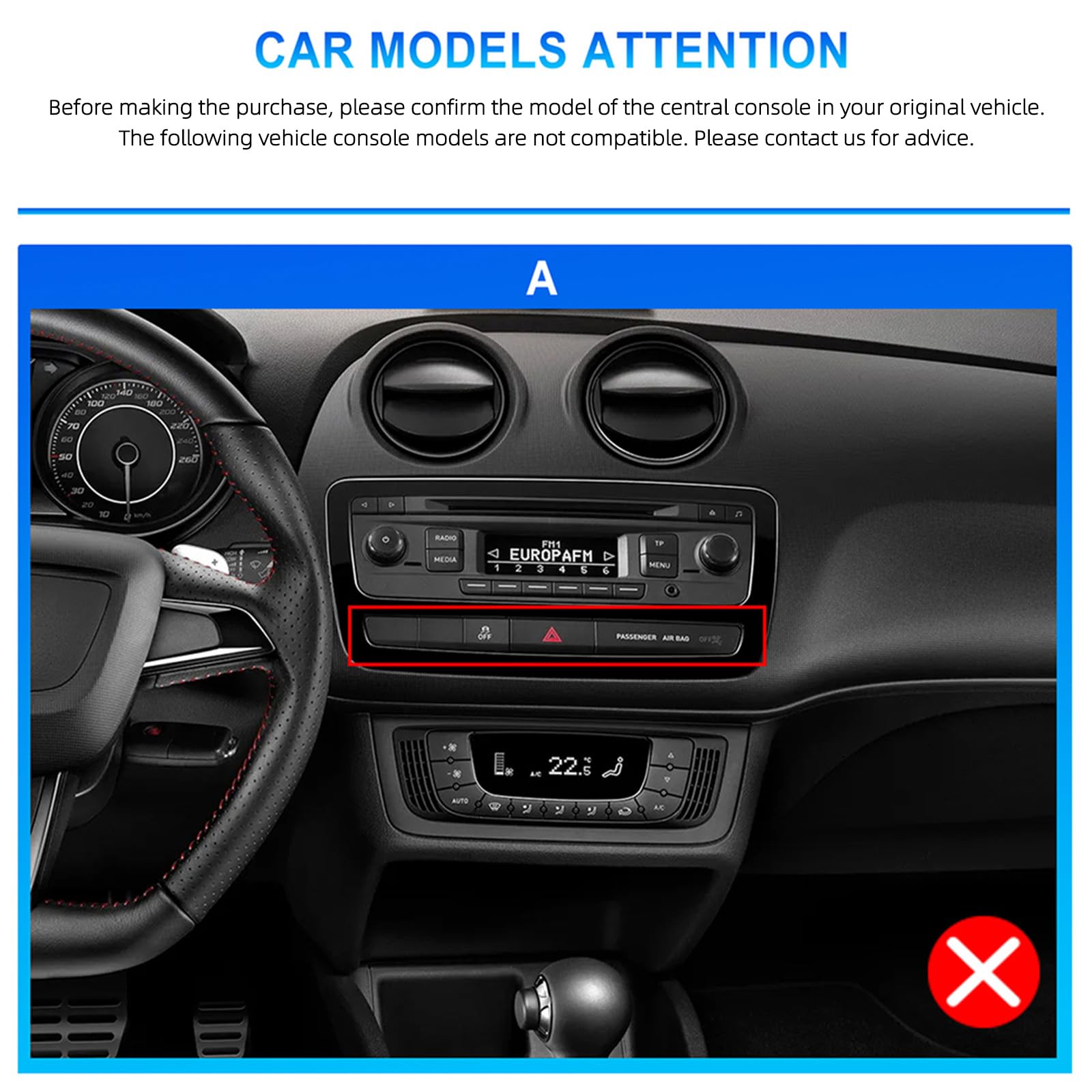 CAMECHO 4+128G Android 15 Navi Autoradio 9 Pulgadas para Seat Ibiza 2009-2013 con GPS WIFI FM RDS, Inalámbrico Carplay Android Auto Bluetooth Radio Incell HD Pantalla Táctil con Cámara Trasera +Canbus
