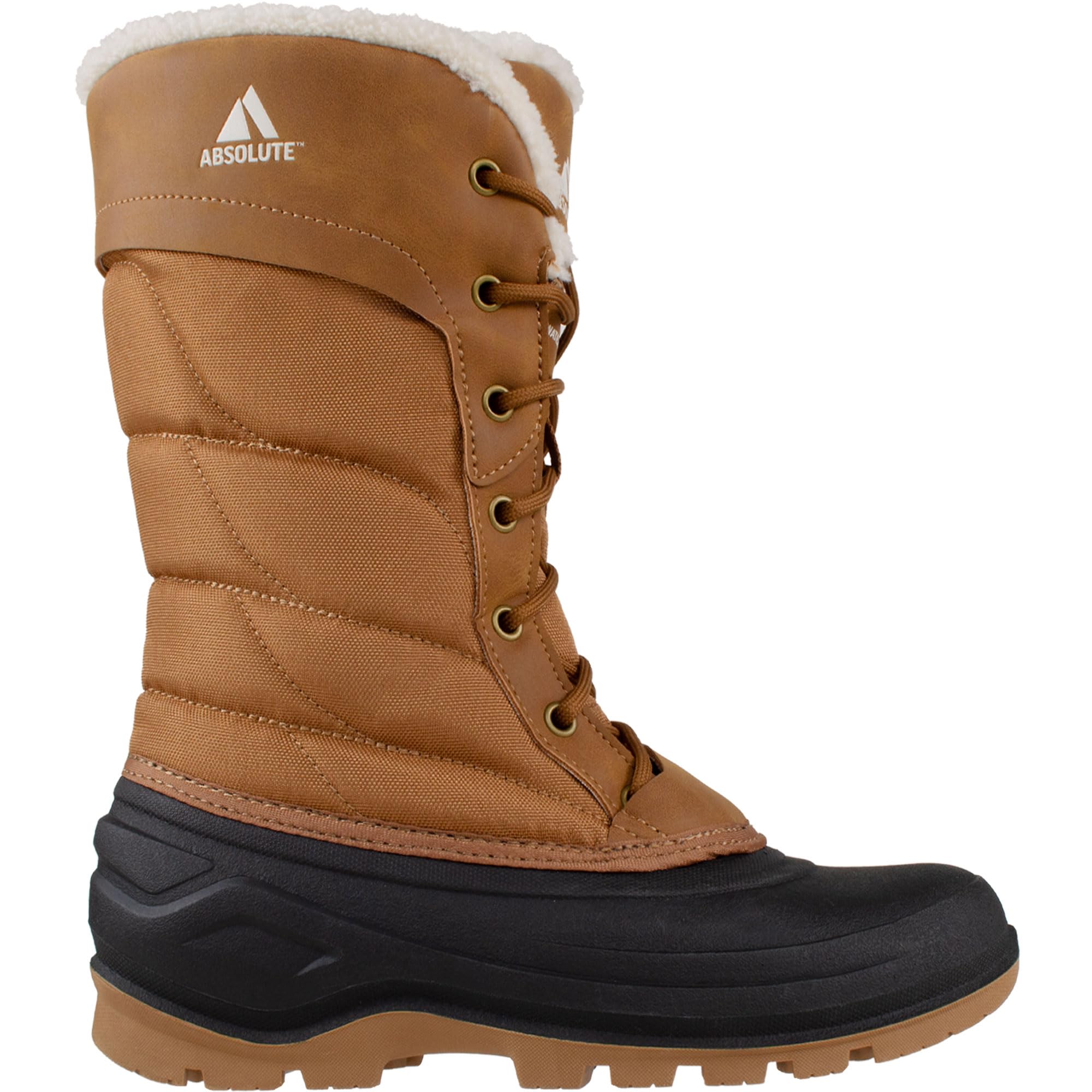 Absolute Mariah 2 Tall Snow Winter Boots for Women, Warm, Insulated, Faux Fur Collar, Fleece Lined