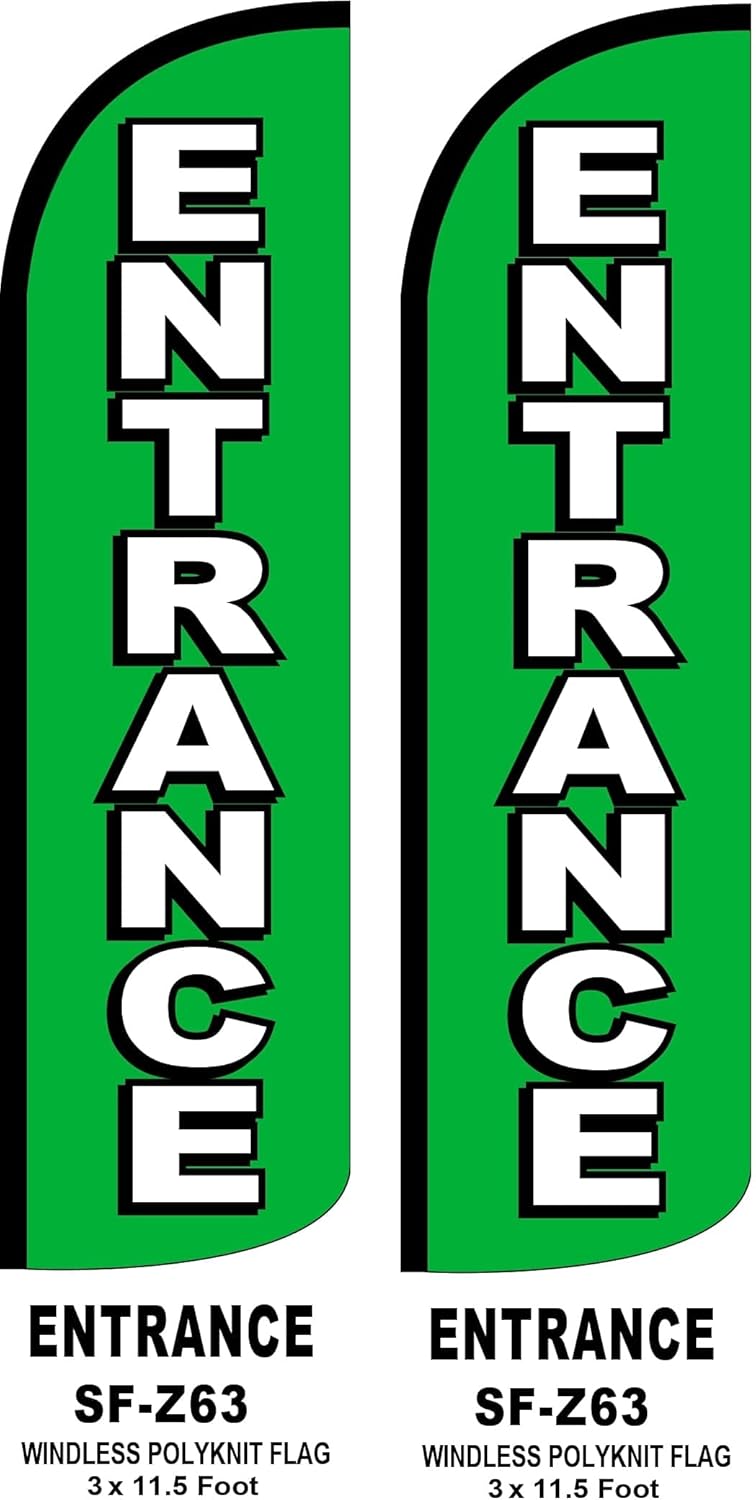 Entrance Flag Pack of 2 (Mount and Poles are Not Included)