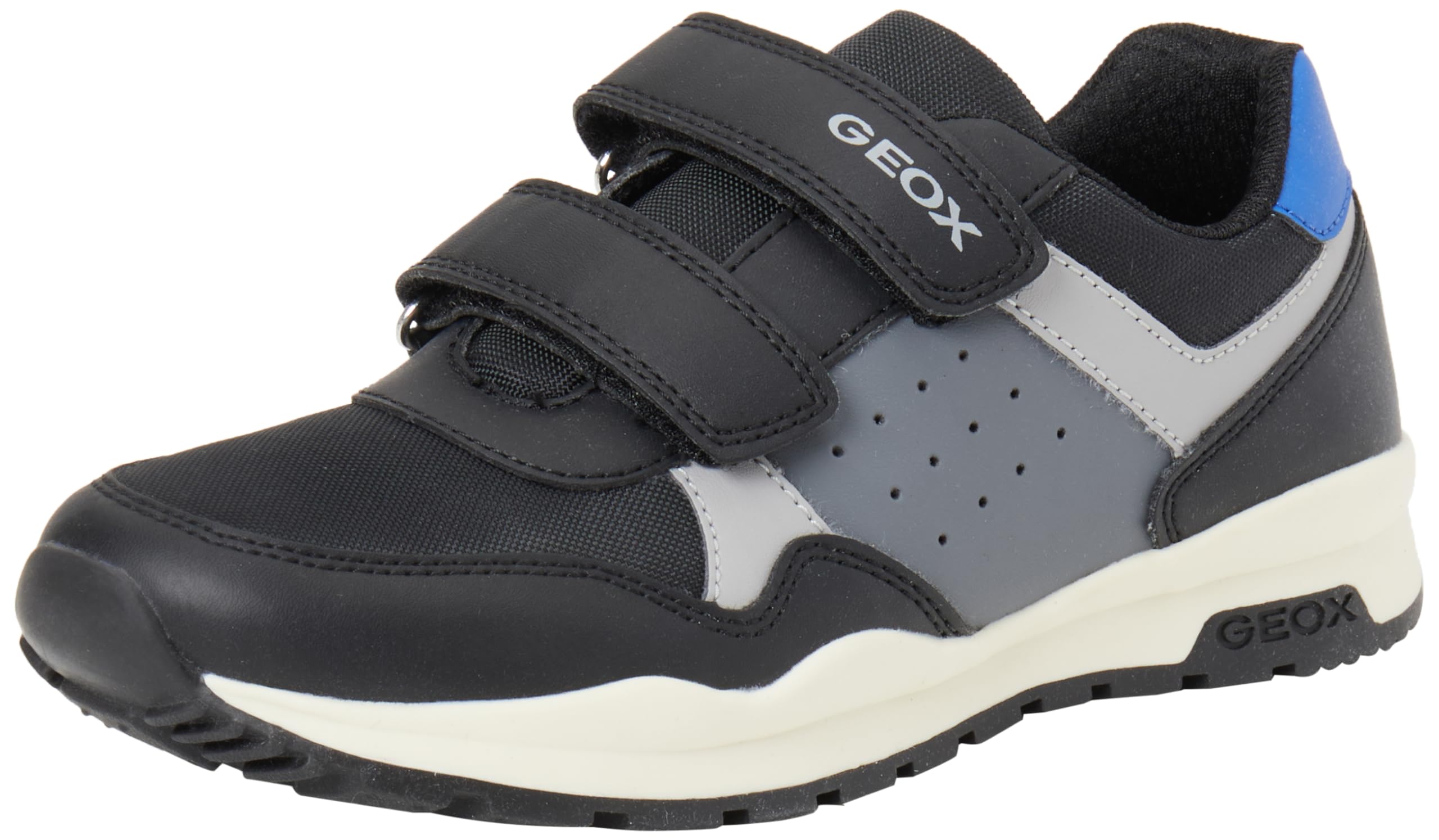 Geox J Pavel A Sneaker, Black, 7 UK Child