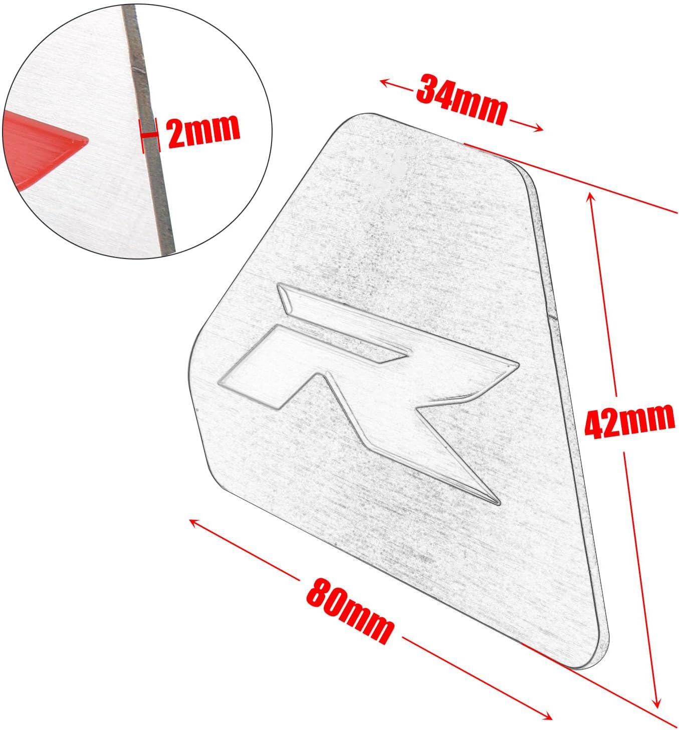 cb650r Trim Covers Motorcycle Frame Slider Cover Stainless Steel Badge Decoration Cover Body Trim Guard fit for Ho&n&da CBR650R CB650R 2019-2025 Side Panel Cover (Silver)