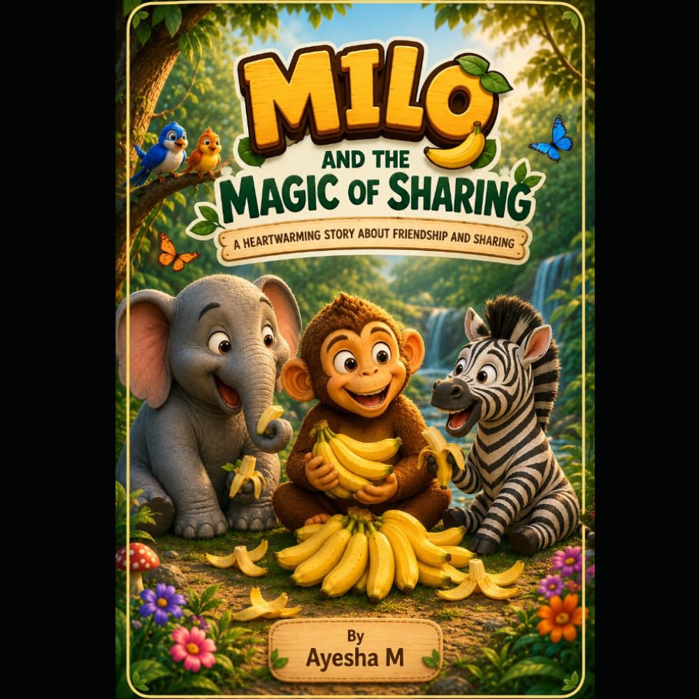 Milo and the Magic of Sharing: A Heartwarming Jungle Adventure About Kindness, Friendship, and Sharing for Kids Ages 3–6