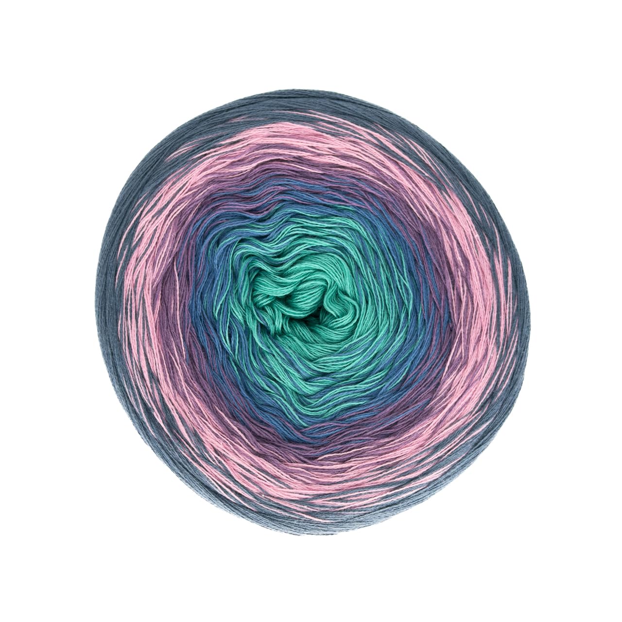 Hobby YARN - Flowy Charme - Farbverlaufsgarn Bobbel 250g, 1000m, Garn, Baumwolle, Acryl, zum Stricken und Häkeln, weiches Verlaufsgarn 4 Fädig, Schals, Decken, Kleidung (217)