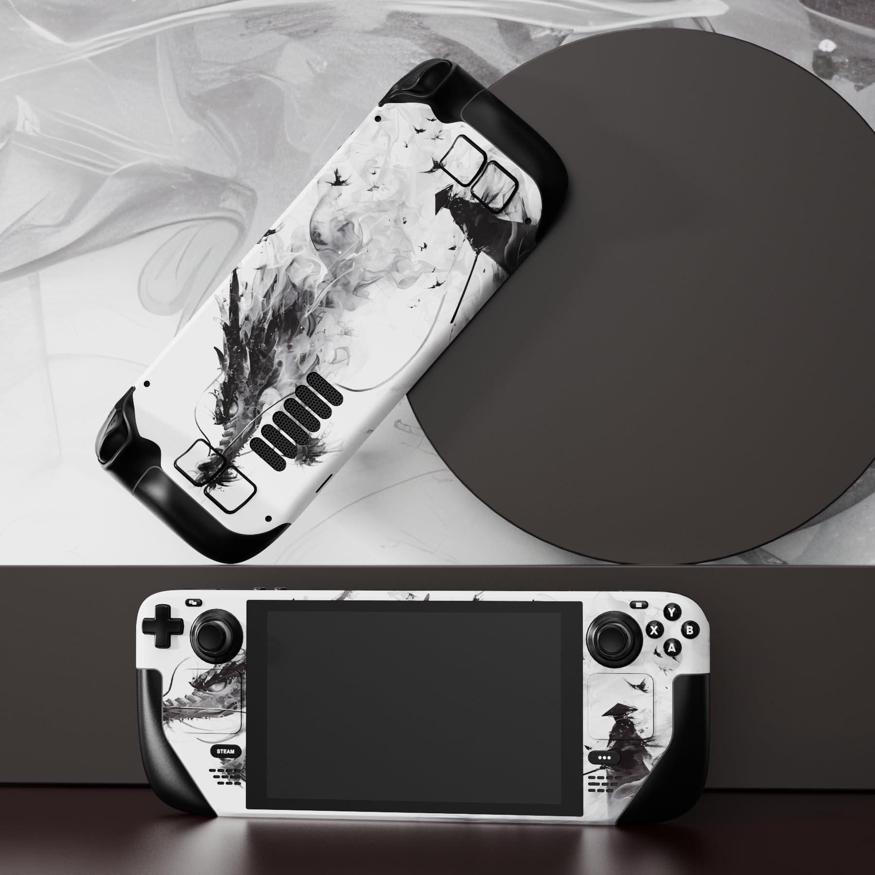 playvital Custom Stickers for Steam Deck LCD, Full Set Protective Skin Decal for Steam Deck - Mistborn Dragon — view 3
