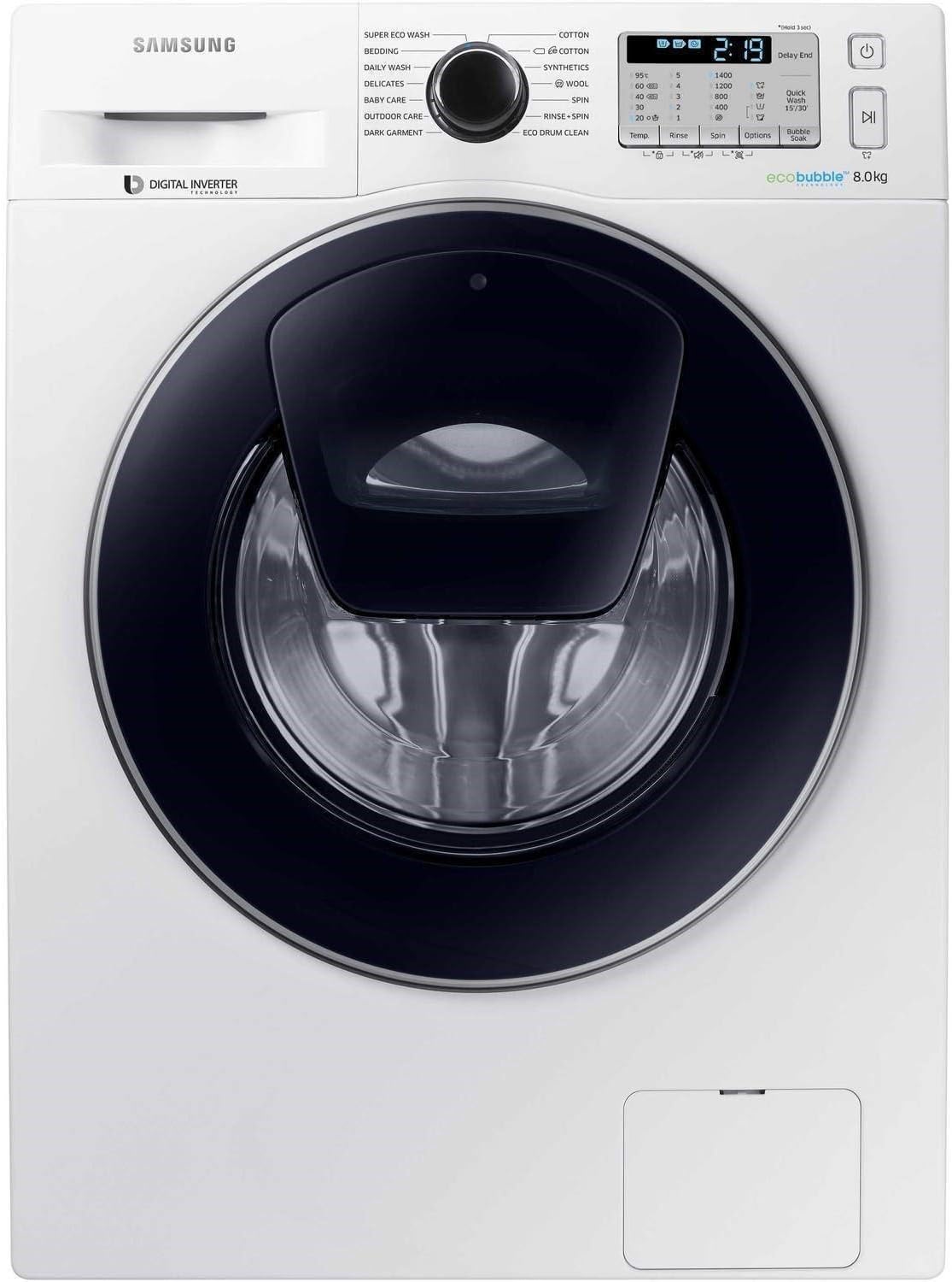 Samsung WW5500 AddWash A+++ WW80K5413UW/EU 8kg 1400 Spin Washer in White [Energy Class A+++]