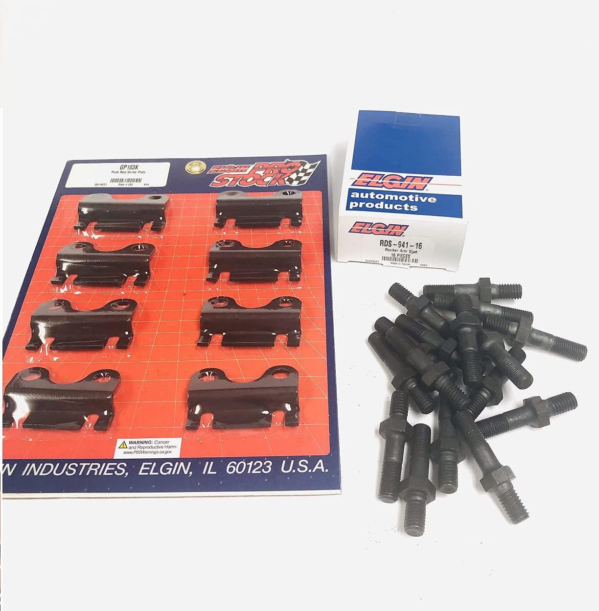 Raised Guide Plates & 7/16" Rocker Arm Studs 2.560" Overall Length sb Chevy 400 383 350 327 305 283