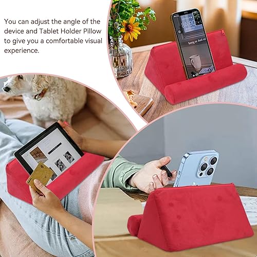 Miniatura 5 de Soporte de almohada para tableta, soporte suave para tableta, soporte de regazo para teléfono móvil, cojín de reposo en cama, soporte de lectura,