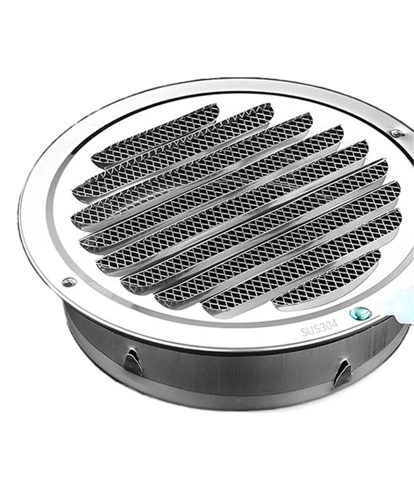 Ventilation Grilles Stainless Steel Wall Air Vent Grille Exterior Round Ducting Ventilation Grilles Duct(150mm)