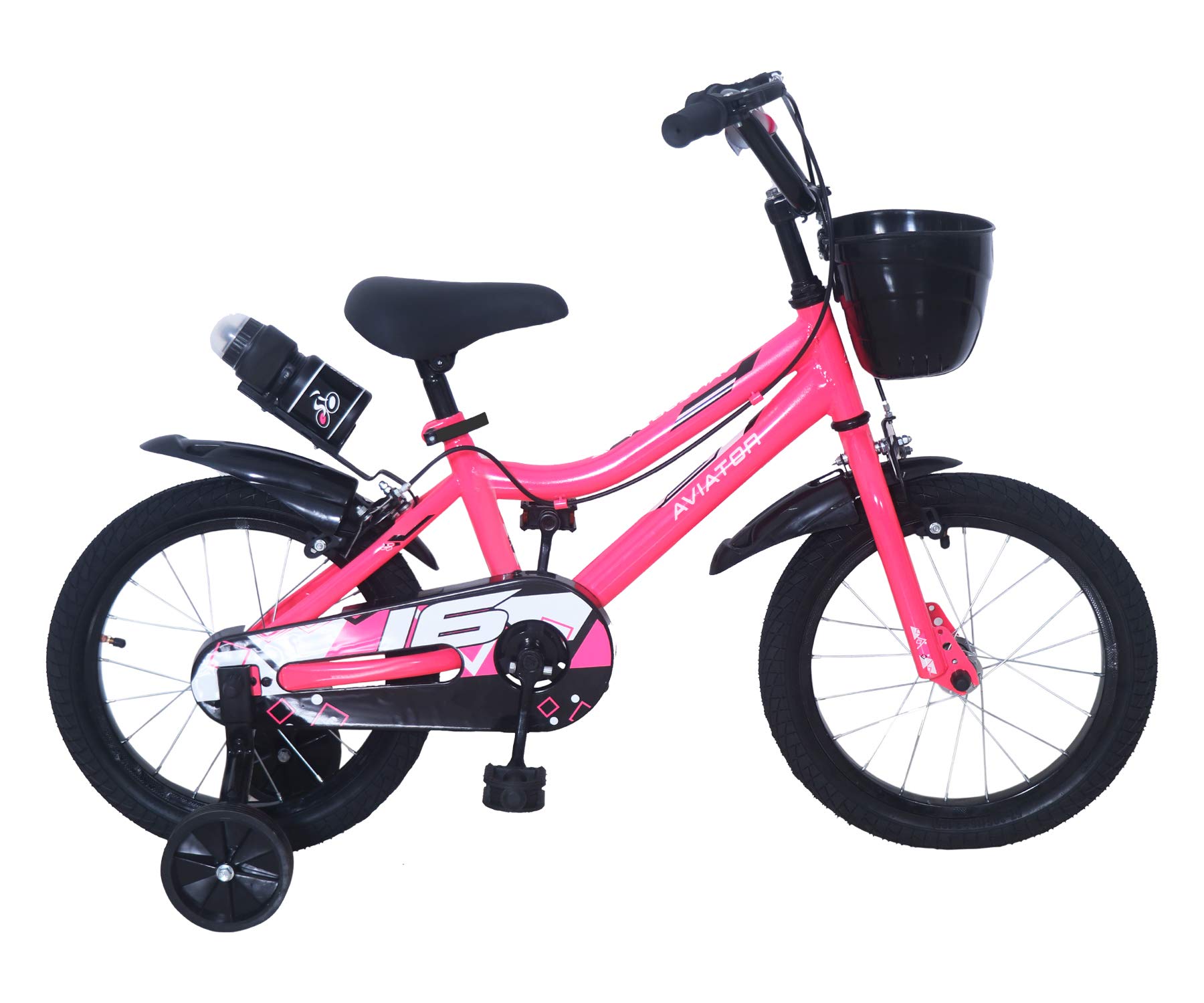 CAYA Thin Tyre, 16 inches Wheel Size, Steel Frame 19 inches, Basket and Carrier Freeride Bicycle for Unisex (Pink, Under 13 Years) (B08S6QJ6F4) Amazon Price History, Amazon Price Tracker