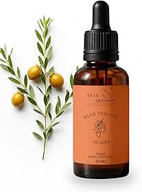 Óleo Vegetal de Jojoba, 100% Puro e Natural, Hidratação Profunda para Pele e Cabelo, 30ml